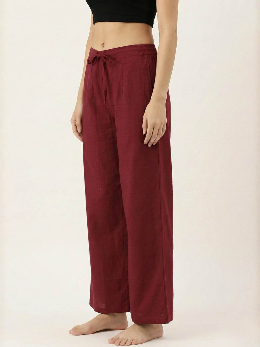 Maroon Comfort Plazo Pant