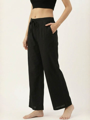Black Comfort Plazo Pant
